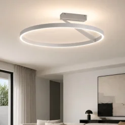 Plafoniere Moderne-Vivida International Plafoniera vivida titanio led 44w 3000k 4000k meridiana