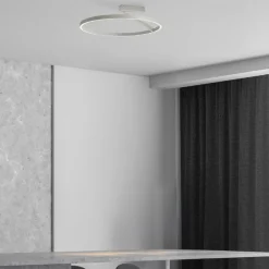 Plafoniere Moderne-Vivida International Plafoniera vivida titanio led 44w 3000k 4000k meridiana