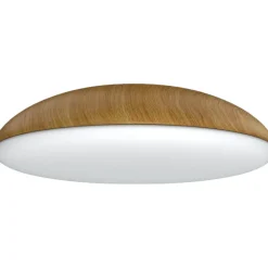 Plafoniere Moderne-Selezionato da Mazzolaluce Plafoniera wood per cucina moderna 50cm effetto legno
