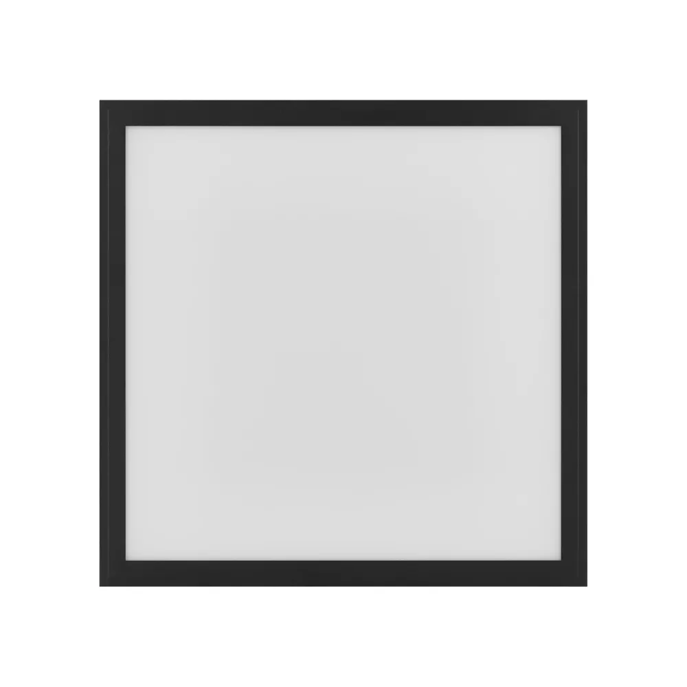 Plafoniere Moderne-Eglo Plafoniera 60x60 nero led 34w 2700k a 6500k dimmerabile controllo remoto app salobrena