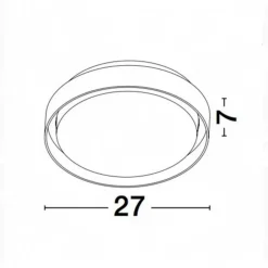 Plafoniere Da Esterno-Selezionato da Mazzolaluce Plafoniere da esterno bianca tonda moderna led 20w 3000k