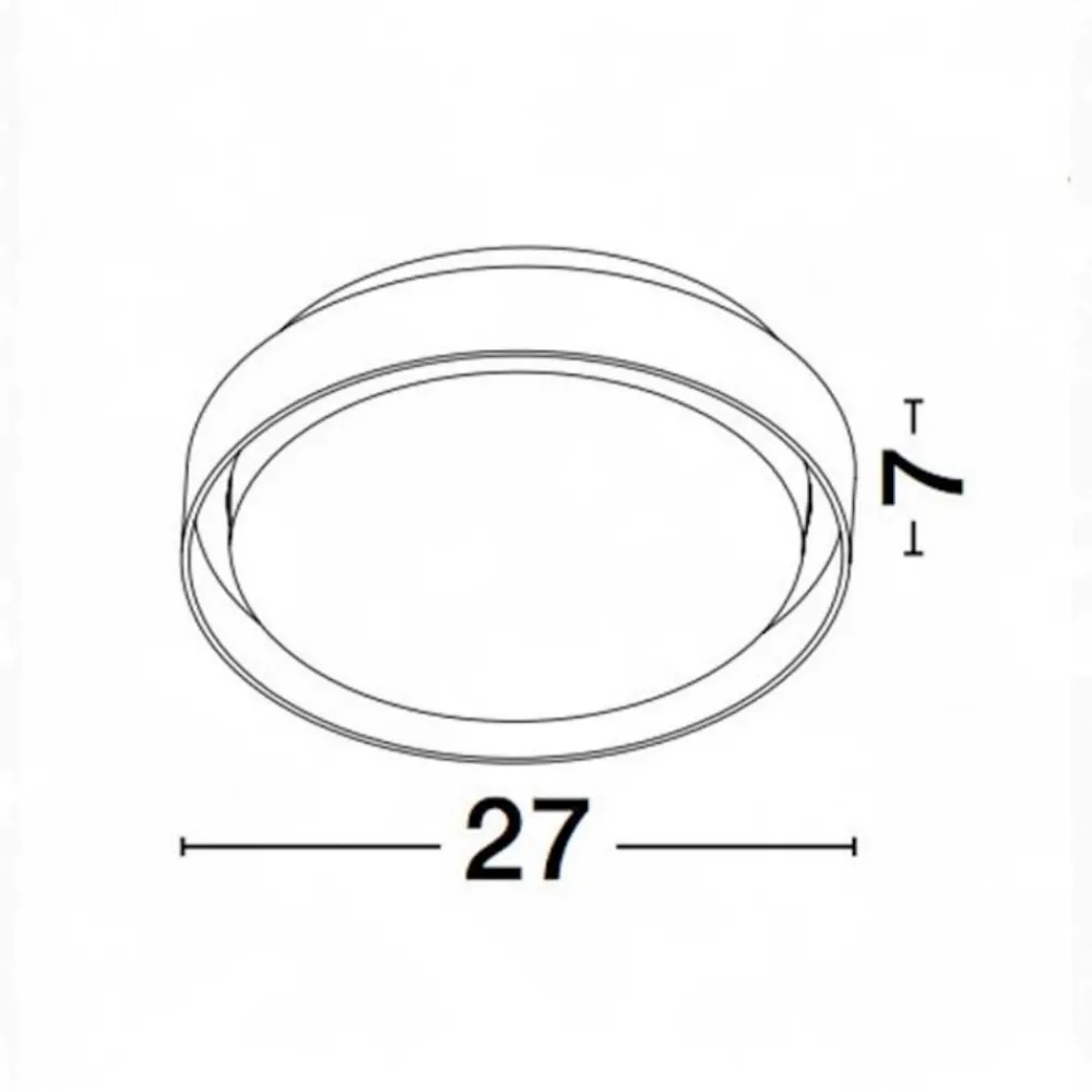 Plafoniere Da Esterno-Selezionato da Mazzolaluce Plafoniere da esterno bianca tonda moderna led 20w 3000k