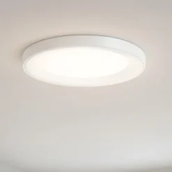 Plafoniere Moderne-Ideal Lux Planet pl d60 plafonieraper camera da letto led 3000k rotonda bianca