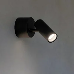 Applique Da Parete-Ideal Lux Play pl applique orientabile led 7w 3000k cilindro nero