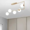 Plafoniere Moderne-Ondaluce Pl monile 5 oro plafoniera moderna 5 luci per soggiorno