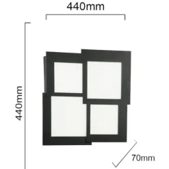 Plafoniere Moderne-Ondaluce Pl passpartou md plafoniera led 3000k