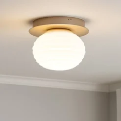 Plafoniere Moderne-Ondaluce Pl tondo plafoniera moderna sfera oro da parete soffitto