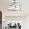 Plafoniere Moderne-Ondaluce Pl vuelta silver plafoniera led design moderna