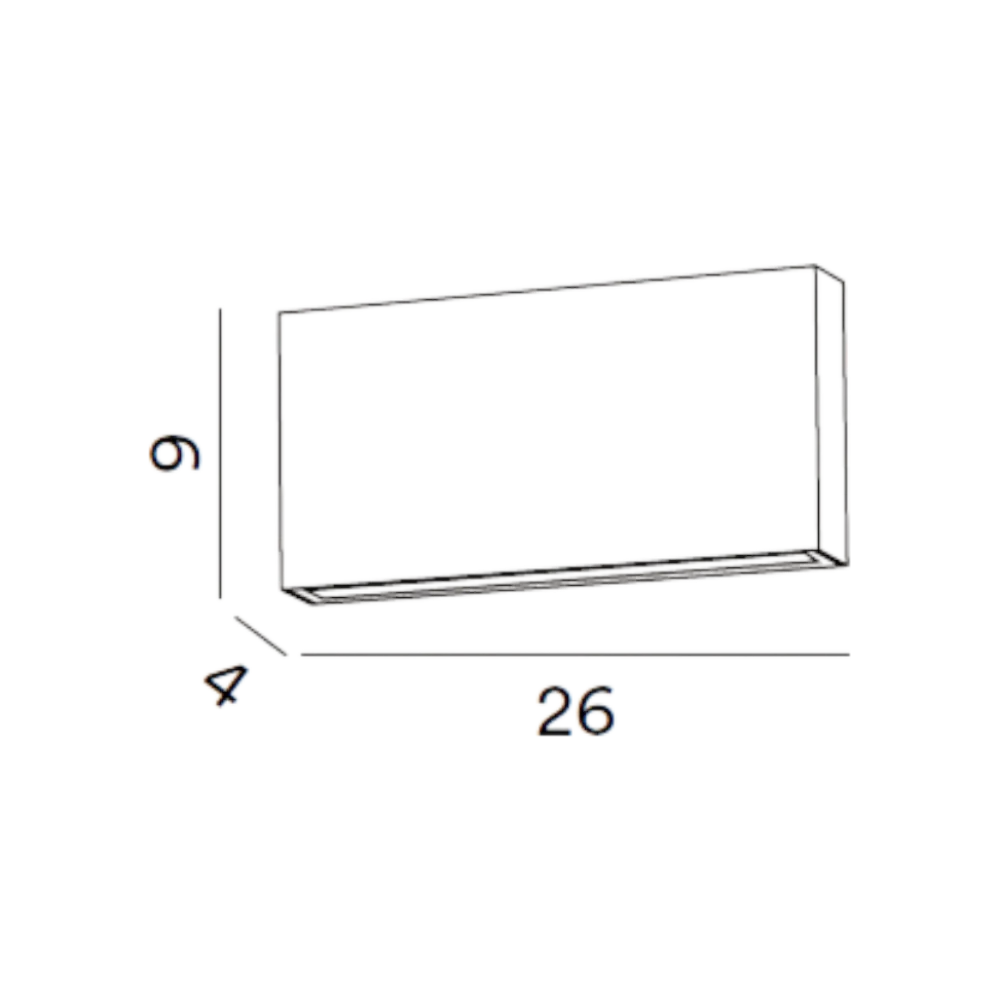 Applique Da Esterno-Perenz Illuminazione Pocket perenz applique per esterno led 24w cct grigio cemento ip65