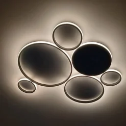 Plafoniere Moderne-Ondaluce Pois pl oro gr plafoniera led 68w 4000k