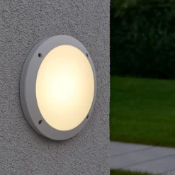 Applique Da Esterno-Ideal Lux Polar-1 ap1 applique da esterno parete soffitto resina anti corrosione bianca ip66