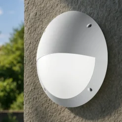 Applique Da Esterno-Ideal Lux Polar-2 ap1 applique da esterno ip66 bianco