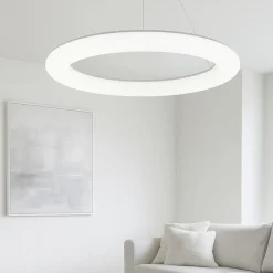 Lampadari Moderni-Linea Light Polo lampadario cerchio led moderno dimmerabile dali