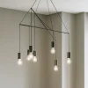 Lampadari Moderni-Ideal Lux Pop sp6 nero lampadario design minimale moderno