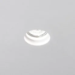Faretti Da Incasso-Selezionato da Mazzolaluce Portafaretto gesso rotondo da incasso gu10 per cartongesso