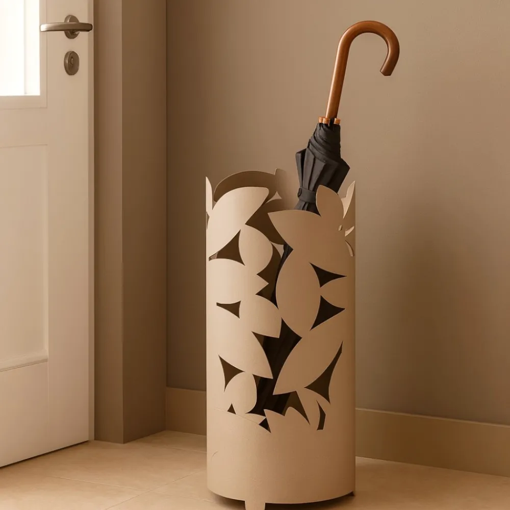 Mobili Ingresso Moderni-Selezionato da Mazzolaluce Portaombrelli beige moderno metallo per ingresso