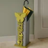 Mobili Ingresso Moderni-Selezionato da Mazzolaluce Portaombrelli moderno butterfly legno colore verde oliva