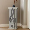 Mobili Ingresso Moderni-Selezionato da Mazzolaluce Portaombrelli moderno chiave di violino musicale legno grigio quarzo
