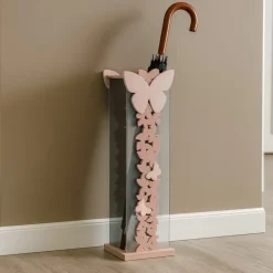 Mobili Ingresso Moderni-Selezionato da Mazzolaluce Portaombrelli moderno farfalle legno rosa nuvola