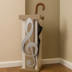 Mobili Ingresso Moderni-Selezionato da Mazzolaluce Portaombrelli moderno musicale legno colore alluminio