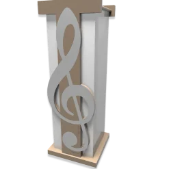 Mobili Ingresso Moderni-Selezionato da Mazzolaluce Portaombrelli moderno musicale legno colore alluminio