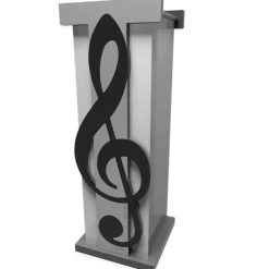 Mobili Ingresso Moderni-Selezionato da Mazzolaluce Portaombrelli moderno musicale chiave di violino legno nero grigio