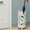 Mobili Ingresso Moderni-Selezionato da Mazzolaluce Portaombrelli moderno per ingresso farfalle metallo bianco