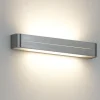 Applique Da Parete-Ideal Lux Posta ap4 applique da parete 62cm alluminio spazzolato