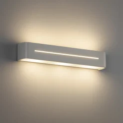 Applique Da Parete-Ideal Lux Posta ap3 lampada da parete metallo bianco rettangolare