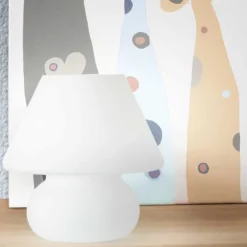 Abat Jour-Ideal Lux Prato tl1 big abat jour camera da letto moderna vetro bianco