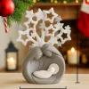 Presepi Di Natale-Bongelli Preziosi Presepe albero di natale grigio h30 moderno statuina