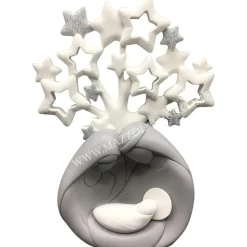 Presepi Di Natale-Bongelli Preziosi Presepe albero di natale grigio h30 moderno statuina