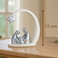 Presepi Di Natale-Bongelli Preziosi Presepe cometa di natale statuina bianco h13 natività