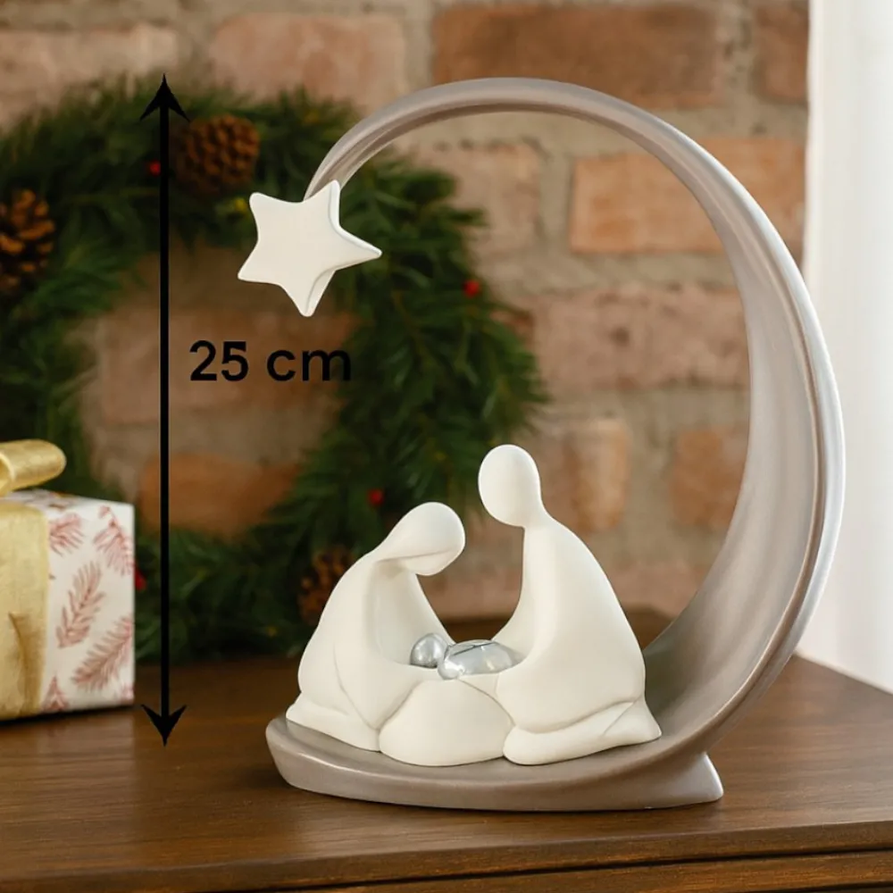 Presepi Di Natale-Bongelli Preziosi Presepe cometa tortora scultura natività h25 moderno bongelli rpeziosi