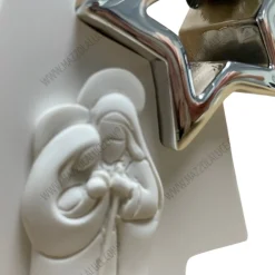 Presepi Di Natale-Bongelli Preziosi Presepe di natale h13cm statuina bianco argento