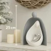 Presepi Di Natale-Bongelli Preziosi Presepe di natale statuetta h25cm natività grigio