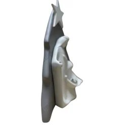 Presepi Di Natale-Bongelli Preziosi Presepe moderno di natale grigio h32 statuina