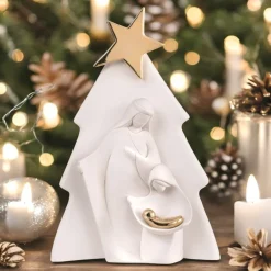 Presepi Di Natale-Bongelli Preziosi Presepe moderno di natale h32cm oro statuina natività