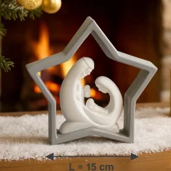 Presepi Di Natale-Bongelli Preziosi Presepe statuina di natale grigio d15