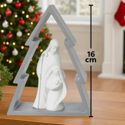 Presepi Di Natale-Bongelli Preziosi Presepe statuina di natale grigio h16