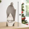 Presepi Di Natale-Bongelli Preziosi Presepe stilizzato moderno grigio h26