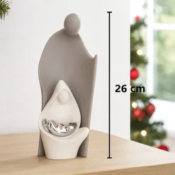 Presepi Di Natale-Bongelli Preziosi Presepe stilizzato moderno grigio h26