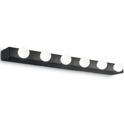 Applique Da Bagno-Ideal Lux Prive ap6 applique nero per specchio da bagno
