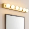 Applique Da Bagno-Ideal Lux Prive ap6 applique per specchio bagno 6 luci ottone 60,5cm