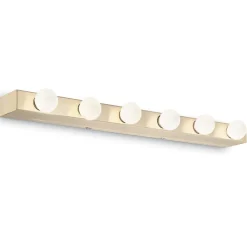 Applique Da Bagno-Ideal Lux Prive ap6 applique per specchio bagno 6 luci ottone 60,5cm