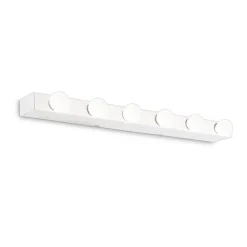 Applique Da Bagno-Ideal Lux Prive' ap6 applique moderna bianca sei luci