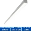Strisce Led-Ideal Lux Profilo alto 3mt bianco per strisce led max 31mm