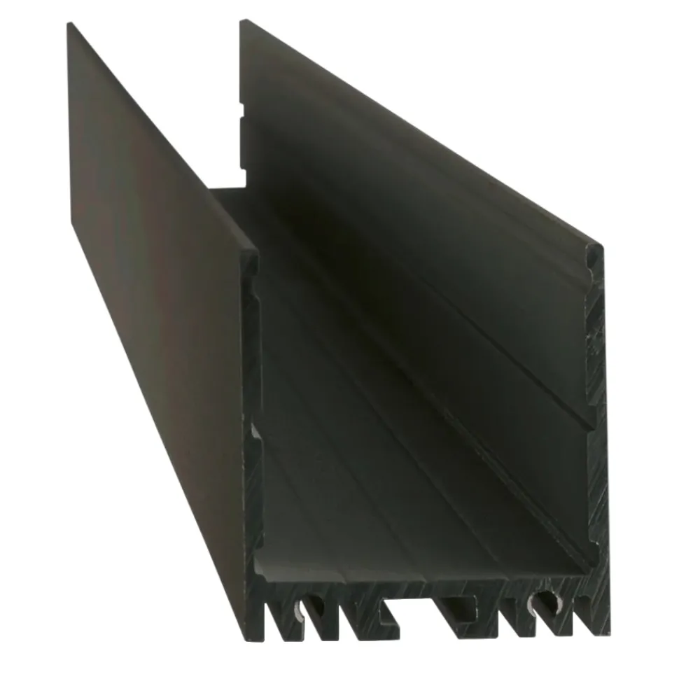 Strisce Led-Ideal Lux Profilo alto nero 3mt per strisce led max 31mm