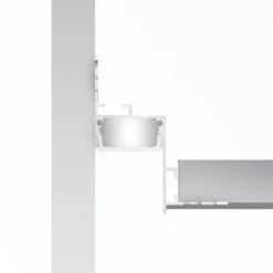 Strisce Led-Ideal Lux Profilo angolare da incasso 2mt per strisce led max 17mm