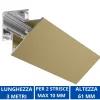 Strisce Led-Gea Luce Profilo angolare 3mt oro lubiana d per n2 strip led max 10mm